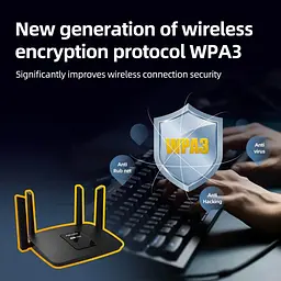 Маршрутизатор WI-FI роутер Pix-Link LV-AC06 дводіапазонний 4 антени 5 ГГц Black (17611) - мініатюра 5