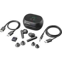 Навушники TWS Poly Voyager Free 60 + Earbuds + BT700C + TSCHC Black (7Y8G4AA)