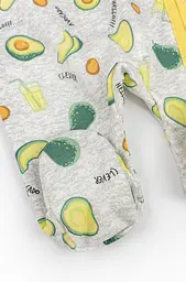 Чоловічок для немовлят на блискавці Avocado футер з начосом - мініатюра 4