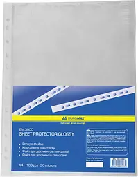 Файл для документів, Buromax, А4+, 100 шт., BM.3800
