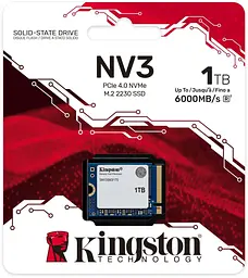 Накопичувач SSD Kingston m.2 NVMe 1Tb NV3 NVMe 2230 PCIe 4.0 x4 3D NAND (SNV3SM3/1T0) - мініатюра 3