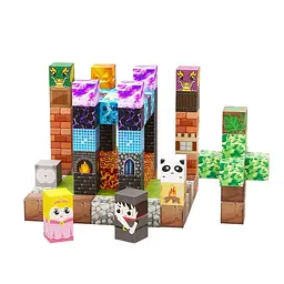 Магнітний конструктор Minecraft 107 шт по грі Майнкрафт Замок у джунглях Mk001020 - мініатюра 7