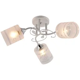 Люстра стельова V XA1524B/3 WH+CR