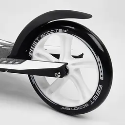Самокат Best Scooter 89х52х90 см Чорно-білий 000231483 - мініатюра 4