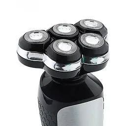 Електробритва XPRO V-385 для чоловіків роторна для вологого і сухого гоління з плаваючими головками сіра (41889-V-385_640) - мініатюра 3