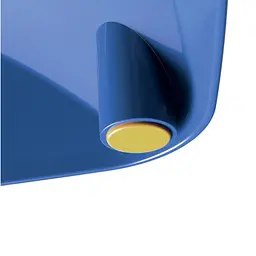 Миска для корму пластикова 21,9x21,9x5,3h, 0,8 л, синій - мініатюра 2