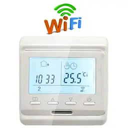 Wifi термостат для газового та електричного котла з LCD дисплеєм Minco Heat MK60L Білий (100863) - мініатюра 2