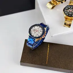 Чоловічий наручний годинник 6909 Blue-Cuprum-White Forsining acs0031391 - мініатюра 7