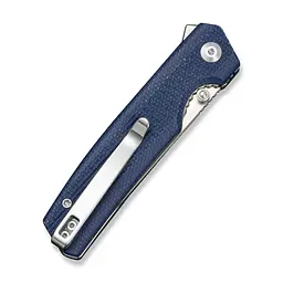 Ніж складаний кишеньковий Sencut Stria, (7,9 см) D2 / Micarta синій - мініатюра 5
