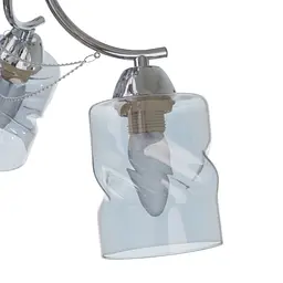 Люстра стельова Brille в спальню E27 60W CH (LK-690C/5) - мініатюра 3