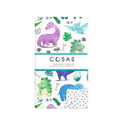 Дитяча постільна білизна Cosas COLORFUL DINO 110х140см (DinoColor_GreyBlots_140) - мініатюра 5