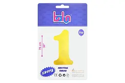 Фольгований шар цифра один 2374 "1" золота Balun 30" (висота 76 см)