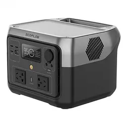 Зарядна станція EcoFlow River 2 MAX 512 Вт*ч 1000ВТ CN + перехідники під євро вилку в комплекті