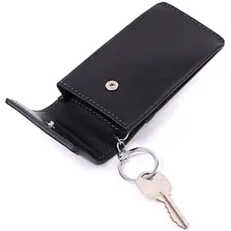 Ключниця футляр із натуральної шкіри GRANDE PELLE 22568 чорна - мініатюра 10