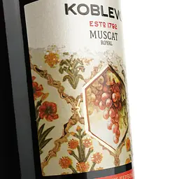 Вино Koblevo Бордо Мускат королівський червоне десертне 0.75 л - мініатюра 3