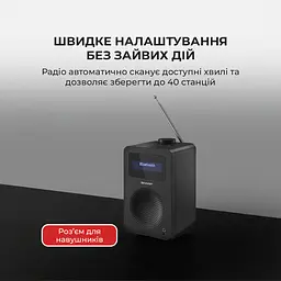 Радіоприймач Sharp DR-430 Black - мініатюра 5