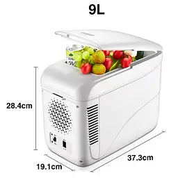 Автохолодильник 9L - К9А охолодження/нагрів (12v) White - мініатюра 6