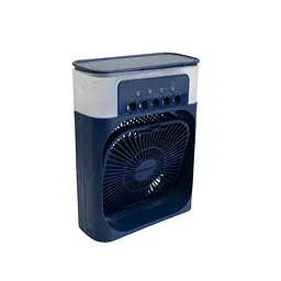 Портативний вентилятор настільний з підсвіткою та зволожувачем Air Cooler Fan USB - мініатюра 4