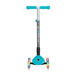 Самокат Globber Primo foldable lights, колеса з підсвічуванням, бірюзовий (432-105-2) - мініатюра 3