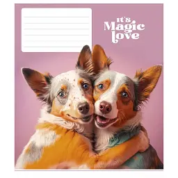 Зошит загальний Школярик Star It's a magic love у лінію 12 аркушів 30 шт. (012-3300L) - мініатюра 2