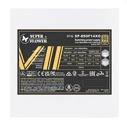 Блок живлення Super Flower Leadex VII XG 850W ATX 3.1 Gold White (SF-850F14XG WHITE) - мініатюра 2