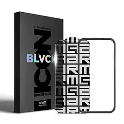 Захисне скло на екран для Apple iPhone 15 Pro, Infinity Black Icon 2.75D, олеофобне, загартоване 9H, прозоре, безрамкове, глянцеве, плоске, повне покриття, клейовий шар по всій поверхні, ArmorStandart (ARM77822)