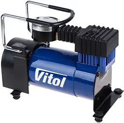 Автомобільний компресор Vitol 100psi 12Amp 35л R13-15 прикурювач (K-20) - мініатюра 3