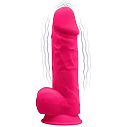 Фалоімітатор з вібрацією SilexD Norman Vibro Pink (MODEL 1 Size 8,5in) - мініатюра 2