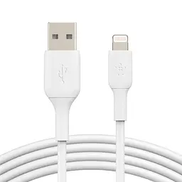 Кабель Belkin USB-A > Lightning заряджання/синхронізації 2м, 12Вт, PVC, білий teh0013626 - мініатюра 2