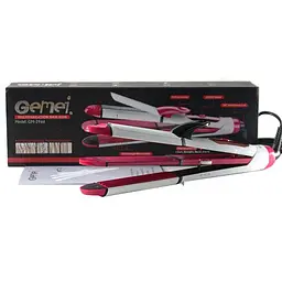 Плойка-праска Gemei GM-2966 Білий (hub_np2_1079) - мініатюра 5