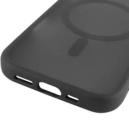 TPU+PC чохол Metal Buttons with MagSafe для Apple iPhone 17 (6.3) Чорний / Black - мініатюра 5