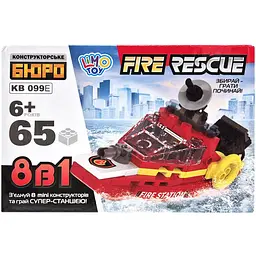 Дитячий конструктор Пожежна служба порятунку Fire Rescue Limo Toy KB 099E 65 деталей