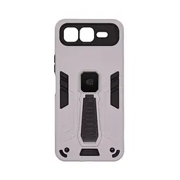 Чехол для Infinix Smart 10 Plus 4G, Proover, серый, с подставкой и магнитом, противоударный, ударопрочный, бронированный, панель-накладка, защита всего корпуса, термополиуретан (TPU) + поликарбонат (PC), ArmorStandart (ARM88000)