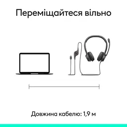 Навушники Logitech H390 USB-C Midnight Black (981-001576) - мініатюра 8