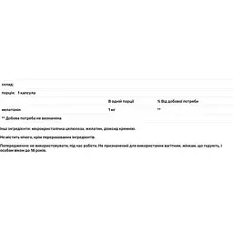 Мелатонін Life Extension Melatonin 1 мг 60 капсул - мініатюра 3