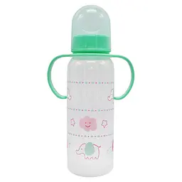 Пляшечка пластикова з ручками MGZ-0207(Green) 250 мл