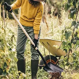 Лопата совкова з дерев'яною ручкою (L-подібна рукоятка) Fiskars Solid™ (1066724) - мініатюра 6
