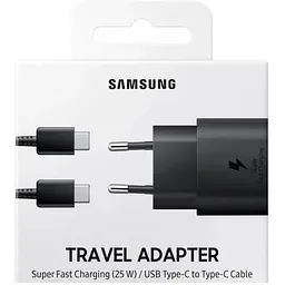 Зарядний пристрій Samsung 25W USB-C Type-C to Type-C Charger HC Black - мініатюра 2