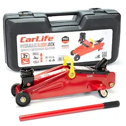 Домкрат підкатний CarLife 2 т 135-350 мм у кейсі (FJ610P) - мініатюра 2