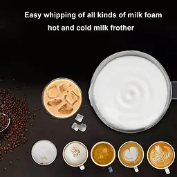 Пінозбивальник (капучинатор) Biolomix Milk Frother EMF600 Сріблястий - мініатюра 9