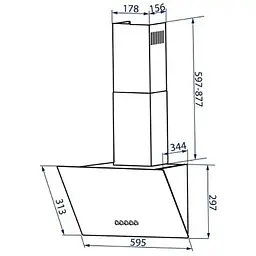Витяжка Minola HDN 6242 IV 700 LED бежева - мініатюра 5
