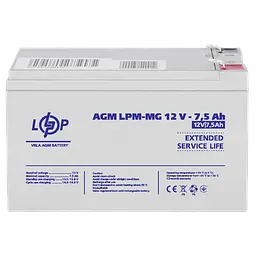 Акумулятор мультигелевий LPM-MG 12V - 7.5 Ah - мініатюра 3