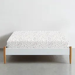 Простирадло Cosas на резинці 80х200 color dots, теракотовий (ColorBlotsV5_80x200x20) - мініатюра 2