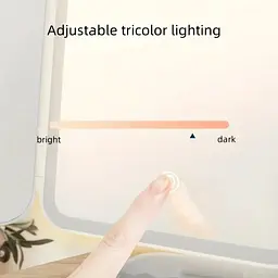 Потрійне LED-дзеркало для макіяжу KAR193 складне акумуляторне біле - мініатюра 2