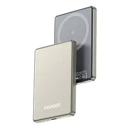 Універсальна мобільна батарея Essager Cross-Border 5000mAh 20W Magsafe/PD/QC3.0 Сірий (EDY5K-YJ0A-Z)