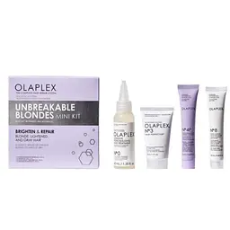 Набор миниатюр Olaplex Unbeakable Blondes Mini Kit: лосьон 40 мл + сыворотка 30 мл + шампунь 20 мл + маска 20 мл