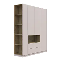 Етажерка до шаф Doros Дейл Кашемір/Дуб Артізан 52х28х220 (41516118) - мініатюра 7
