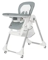 Дитячий стільчик для годування малюка складний пластиковий Toffee Carrello Cloud Grey