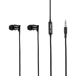 Провідні навушники Koni strong with mic KS-341, 3.5mm, 1.2m, black