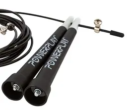 Скакалка швидкісна PowerPlay 4202 Ultra Speed Rope Чорна 2,9 м (PP_4202_Black) - мініатюра 5